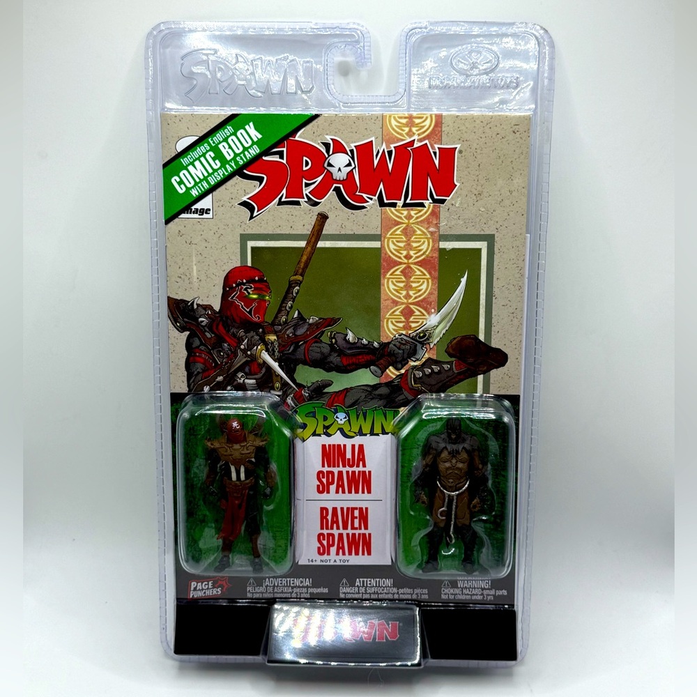 McFarlane Page Punchers Ninja Spawn & Raven Spawn 2-pack action‎ figure set New